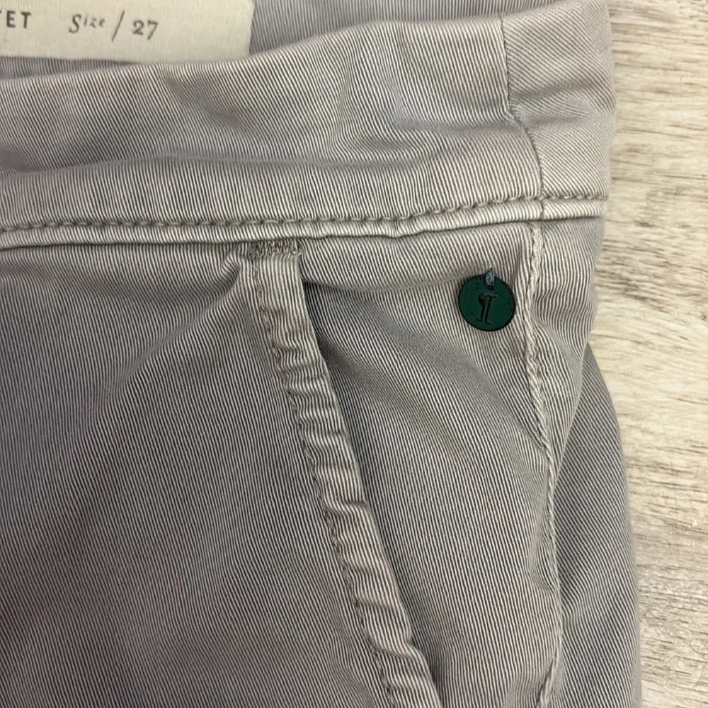 Pilcro and the Letterpress Gray Stet Cropped Stretchy Casual Pants Size 27